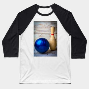 Old Bowling Ball And Pin Baseball T-Shirt